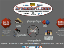 Tablet Screenshot of broomball.com