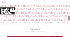 Desktop Screenshot of broomball.ch